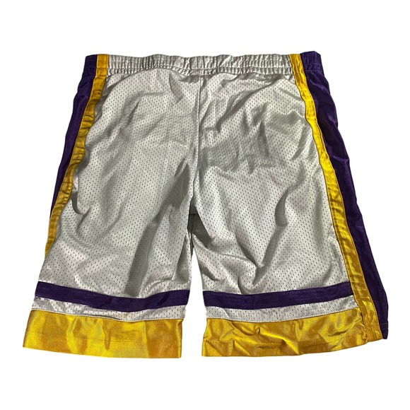 Vintage 90s Colosseum Athletics LA Lakers Basketball Shorts Men's S - Picture 2 of 8